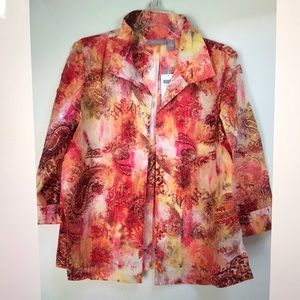 3/4sleeve women woven jacket